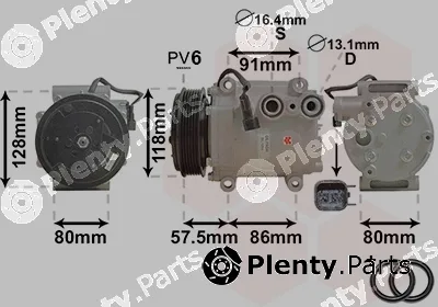 Van Wezel 1800K451 — Compressor, air conditioning *** IR PLUS ***
