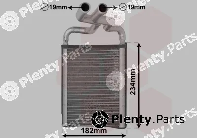 Van Wezel 82006375 — Heat Exchanger, interior heating