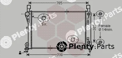 Van Wezel 30002478 — Radiator, engine cooling