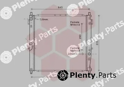 Van Wezel 81002119 — Radiator, engine cooling