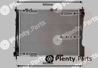 Van Wezel 43002371 — Radiator, engine cooling
