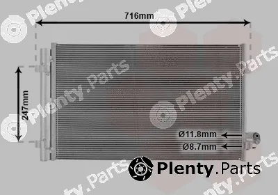 Van Wezel 06015703 — Condenser, air conditioning