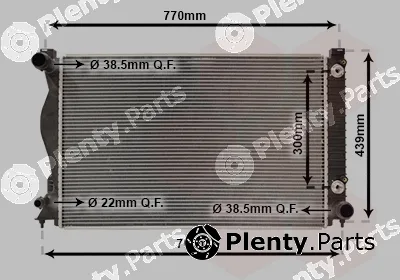 Van Wezel 03002231 — Radiator, engine cooling