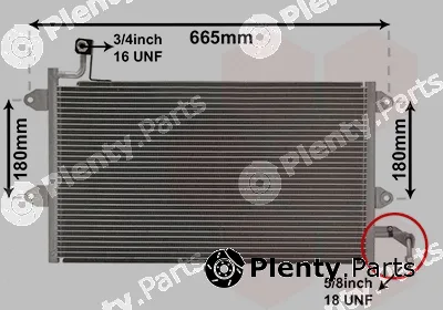 Van Wezel 58005143 — Condenser, air conditioning