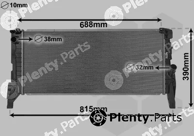 Van Wezel 06012704 — Radiator, engine cooling