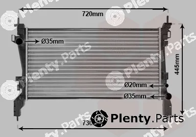 Van Wezel 17002380 — Radiator, engine cooling