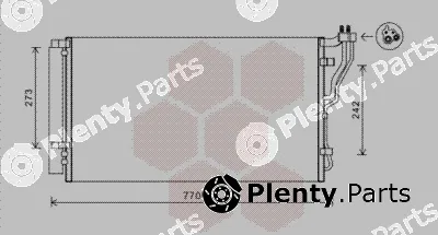 Van Wezel 82005246 — Condenser, air conditioning