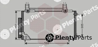 Van Wezel 25005186 — Condenser, air conditioning
