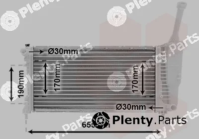 Van Wezel 17002308 — Radiator, engine cooling