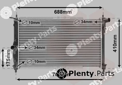 Van Wezel 81002014 — Radiator, engine cooling