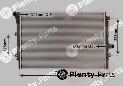 Van Wezel 58012724 — Radiator, engine cooling