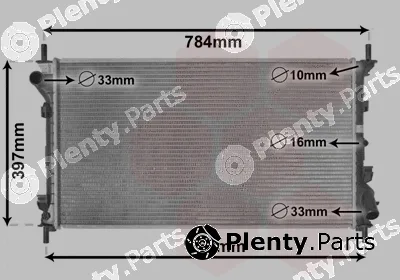 Van Wezel 18002411 — Radiator, engine cooling