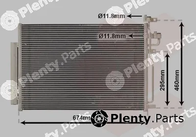 Van Wezel 37005436 — Condenser, air conditioning