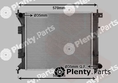 Van Wezel 82012701 — Radiator, engine cooling