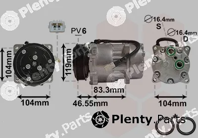 Van Wezel 0900K161 — Compressor, air conditioning *** IR PLUS ***