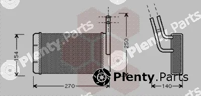 Van Wezel 18006132 — Heat Exchanger, interior heating