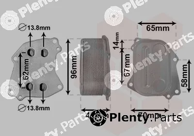 Van Wezel 06013727 — Oil Cooler, engine oil
