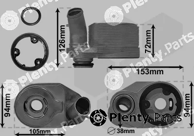 Van Wezel 17013703 — Oil Cooler, engine oil *** IR PLUS ***