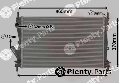 Van Wezel 18002408 — Radiator, engine cooling
