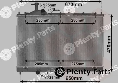 Van Wezel 32012704 — Radiator, engine cooling