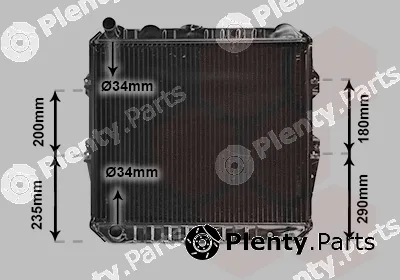 Van Wezel 53002134 — Radiator, engine cooling
