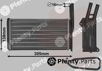 Van Wezel 18006093 — Heat Exchanger, interior heating *** IR PLUS ***