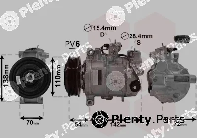 Van Wezel 0600K495 — Compressor, air conditioning