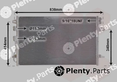 Van Wezel 07005088 — Condenser, air conditioning