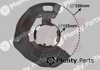 Van Wezel 0639372 — Splash Guard, brake disc