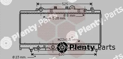 Van Wezel 73002072 — Radiator, engine cooling