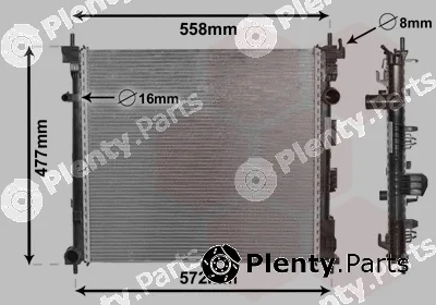Van Wezel 33002407 — Radiator, engine cooling