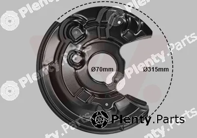 Van Wezel 7606377 — Splash Guard, brake disc