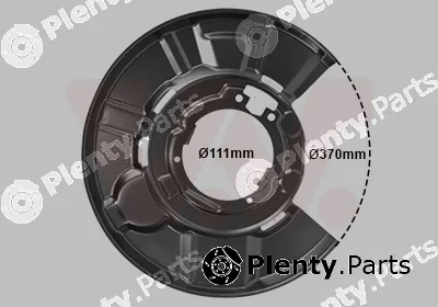 Van Wezel 0657373 — Splash Guard, brake disc
