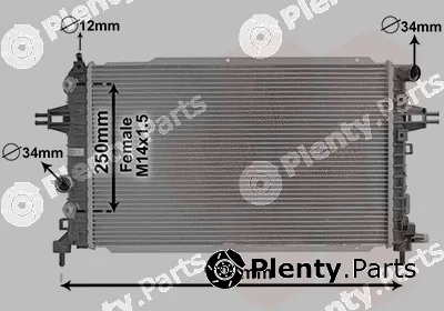 Van Wezel 37002625 — Radiator, engine cooling