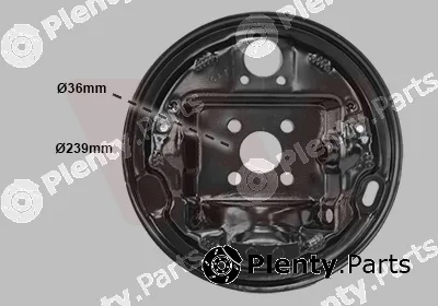 Van Wezel 4339374 — Splash Guard, brake disc