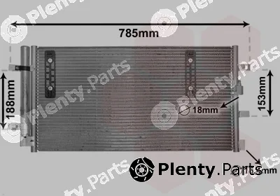 Van Wezel 03005297 — Condenser, air conditioning