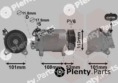 Van Wezel 0600K566 — Compressor, air conditioning