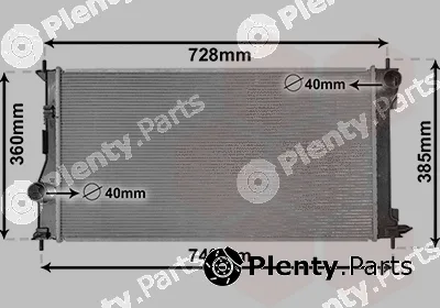 Van Wezel 53002688 — Radiator, engine cooling