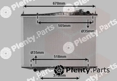 Van Wezel 13002266 — Radiator, engine cooling