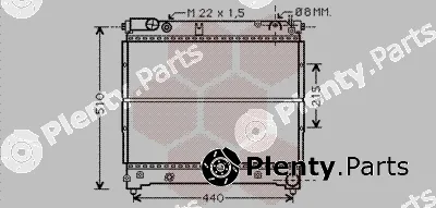 Van Wezel 52002070 — Radiator, engine cooling