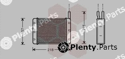 Van Wezel 02006089 — Heat Exchanger, interior heating