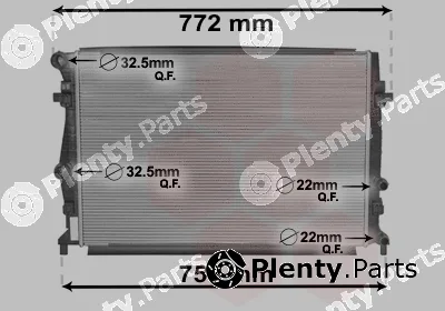 Van Wezel 58002343 — Radiator, engine cooling