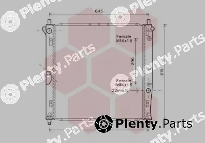 Van Wezel 81002125 — Radiator, engine cooling