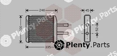 Van Wezel 81006059 — Heat Exchanger, interior heating