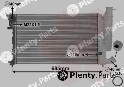 Van Wezel 09002170 — Radiator, engine cooling *** IR PLUS ***