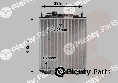 Van Wezel 11002048 — Radiator, engine cooling