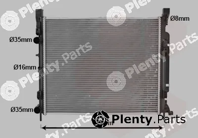 Van Wezel 43012470 — Radiator, engine cooling