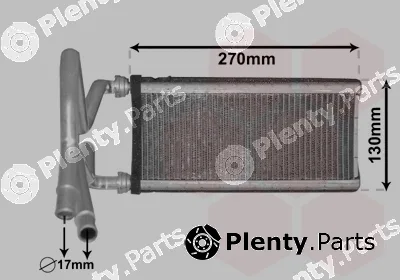 Van Wezel 53006706 — Heat Exchanger, interior heating