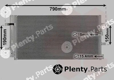 Van Wezel 03005352 — Condenser, air conditioning