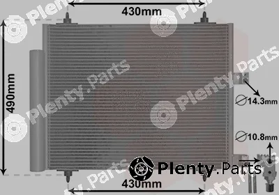 Van Wezel 09005213 — Condenser, air conditioning *** IR PLUS ***